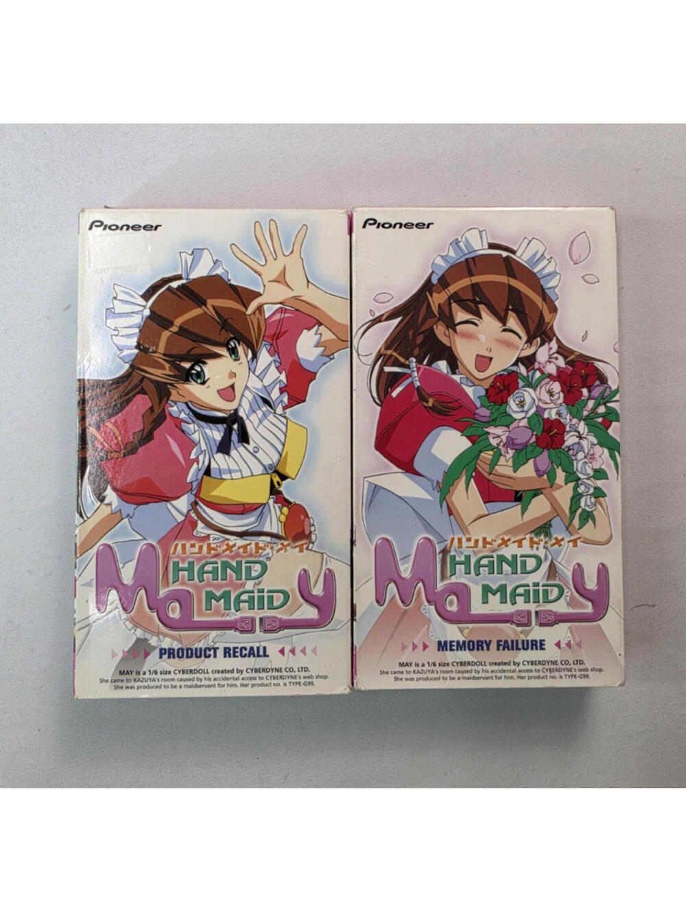 Hand Maid May Vintage Lot of 2 VHS Tapes Memory Failure & Product Recall Anime